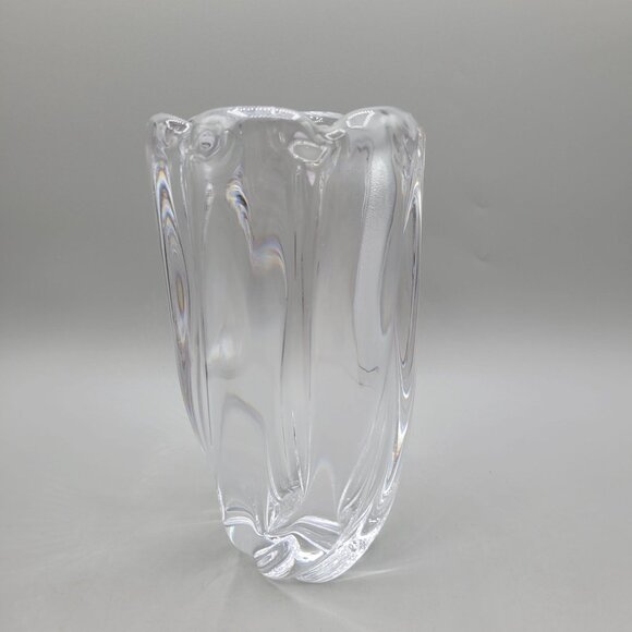 Orrefors Sweden Waterfall Crystal Art Glass Vase Clear Twisted Decorative Piece - Picture 4 of 7